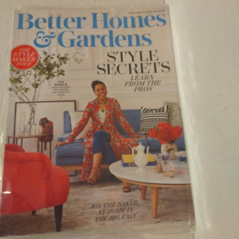 Better Homes & Gardens September 2017 Style Maker Issue Magazine